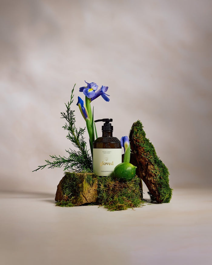 Cedarwood hand wash, 375ml glass bottle